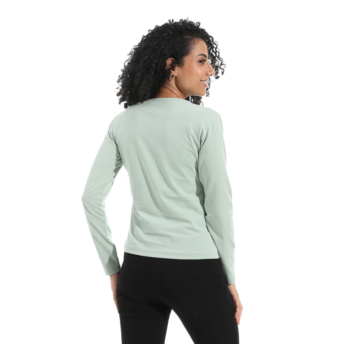 Single Lycra Crew Neck Basic Top