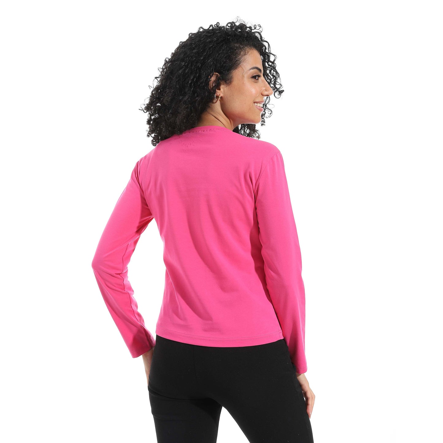 Single Lycra Crew Neck Basic Top