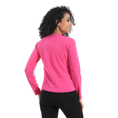 Single Lycra Crew Neck Basic Top