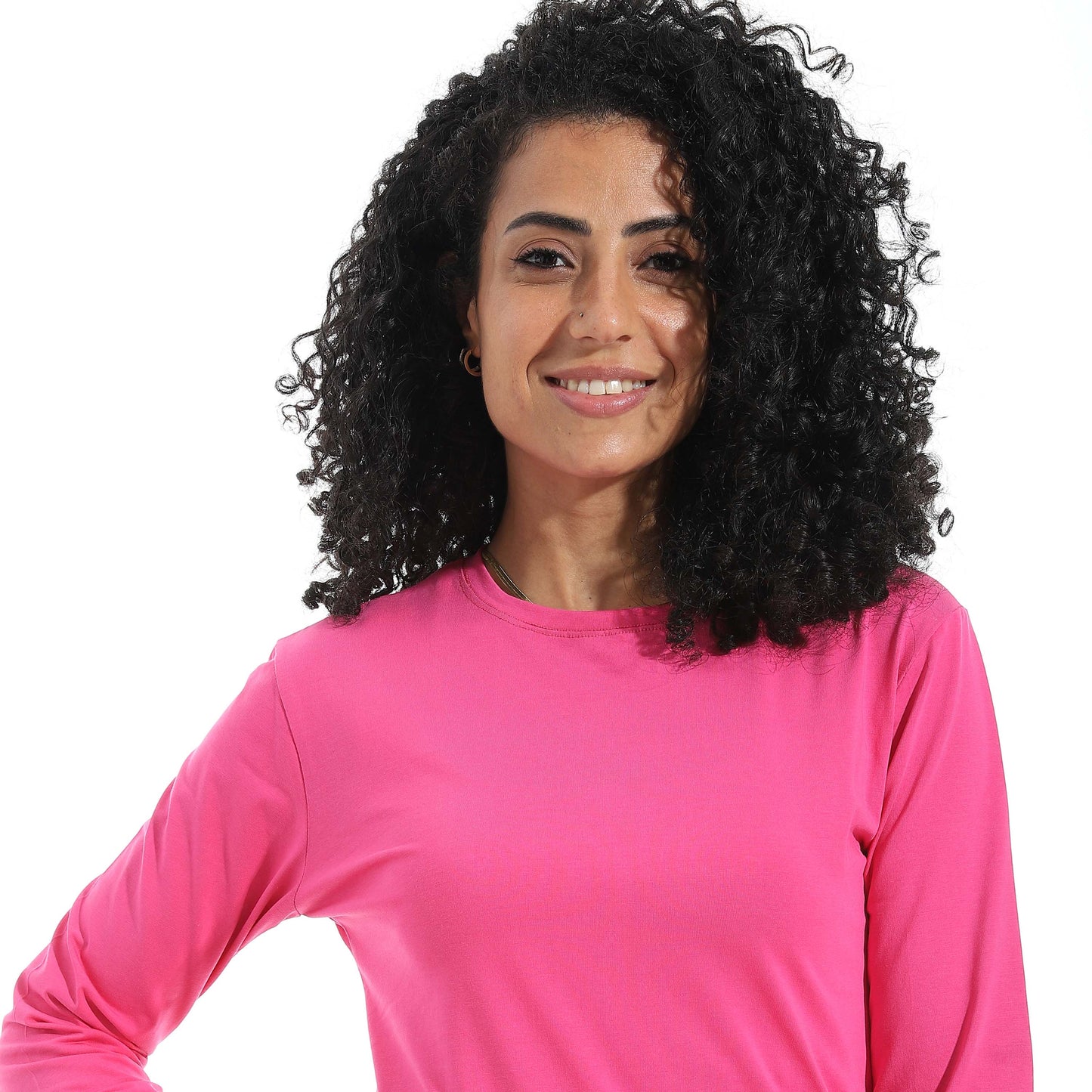 Single Lycra Crew Neck Basic Top