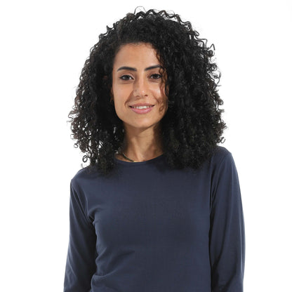 Single Lycra Crew Neck Basic Top