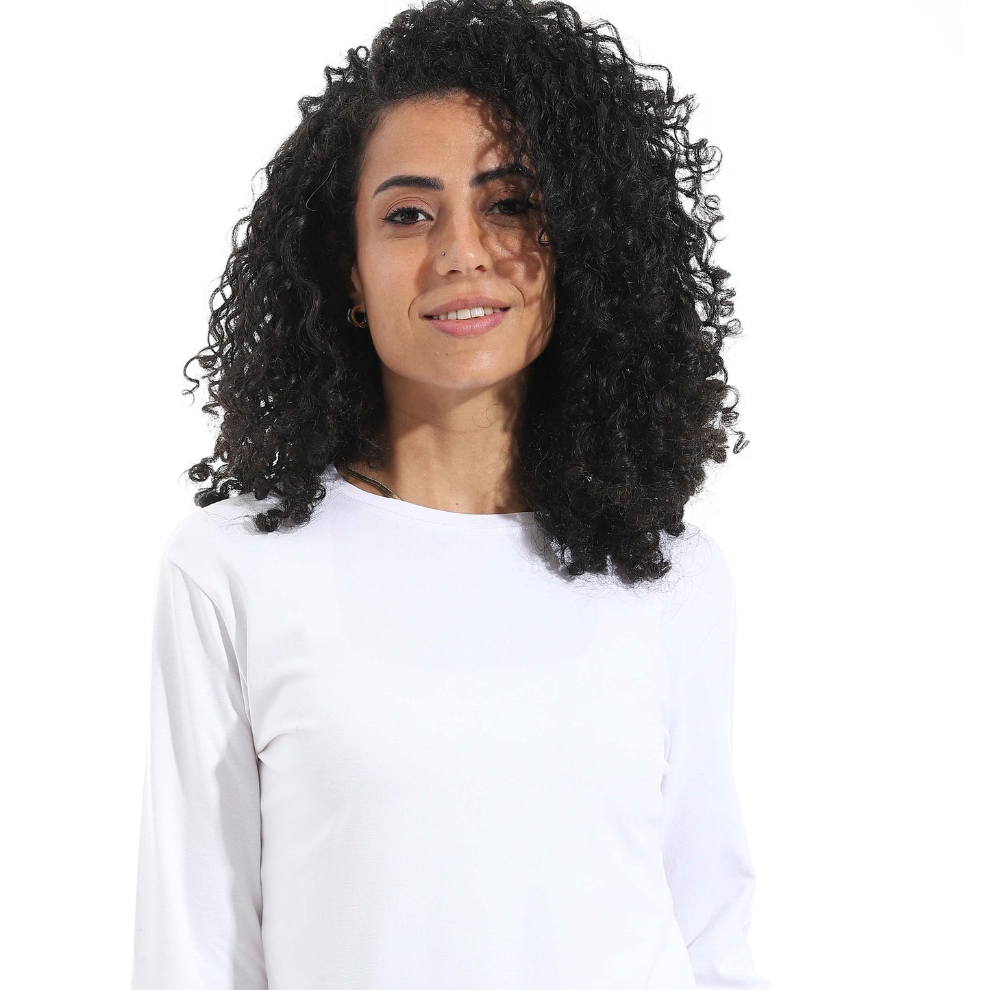 Single Lycra Crew Neck Basic Top