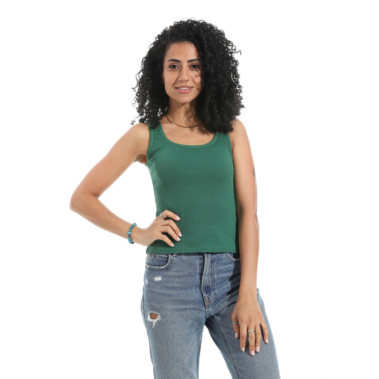 Sleeveless Derby Tank Top