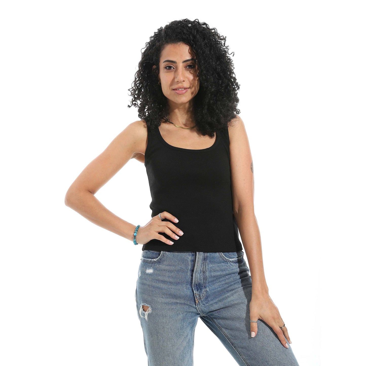 Sleeveless Derby Tank Top