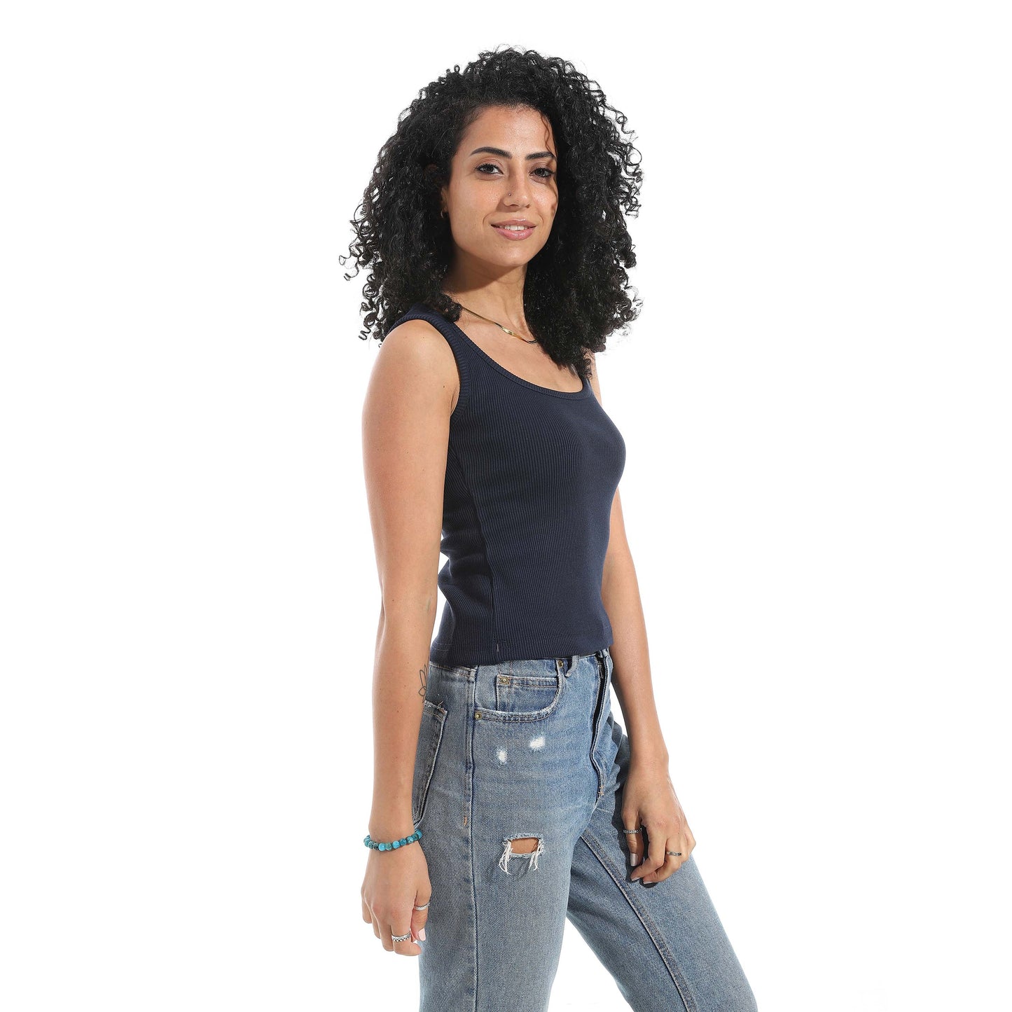 Sleeveless Derby Tank Top