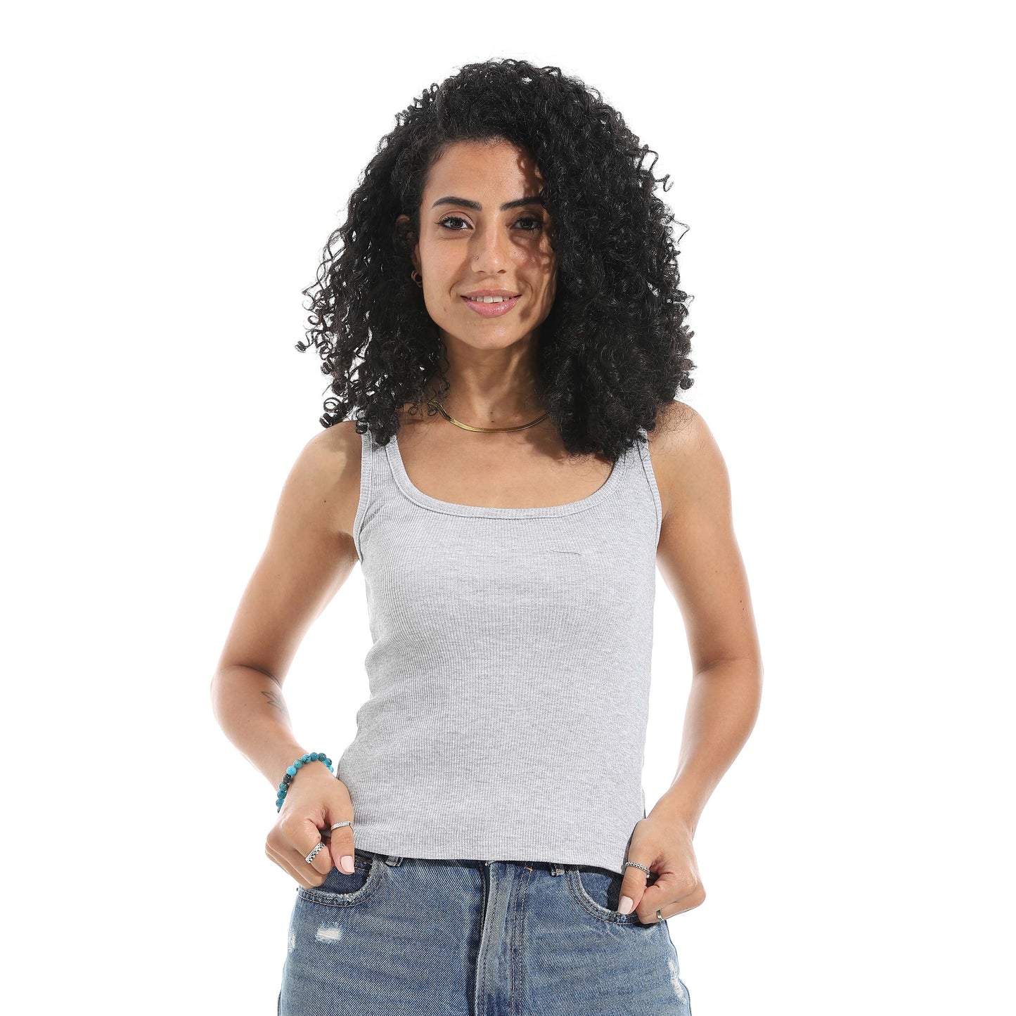 Sleeveless Derby Tank Top