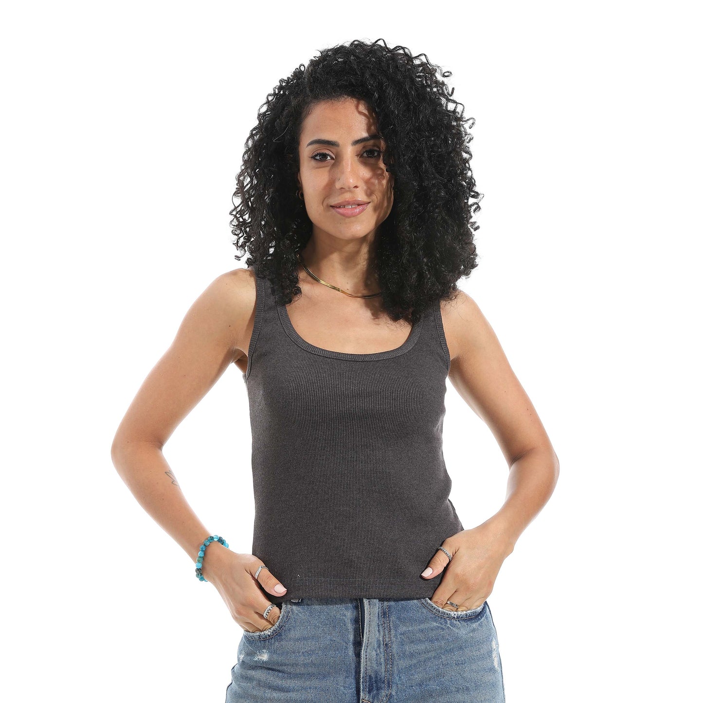 Sleeveless Derby Tank Top