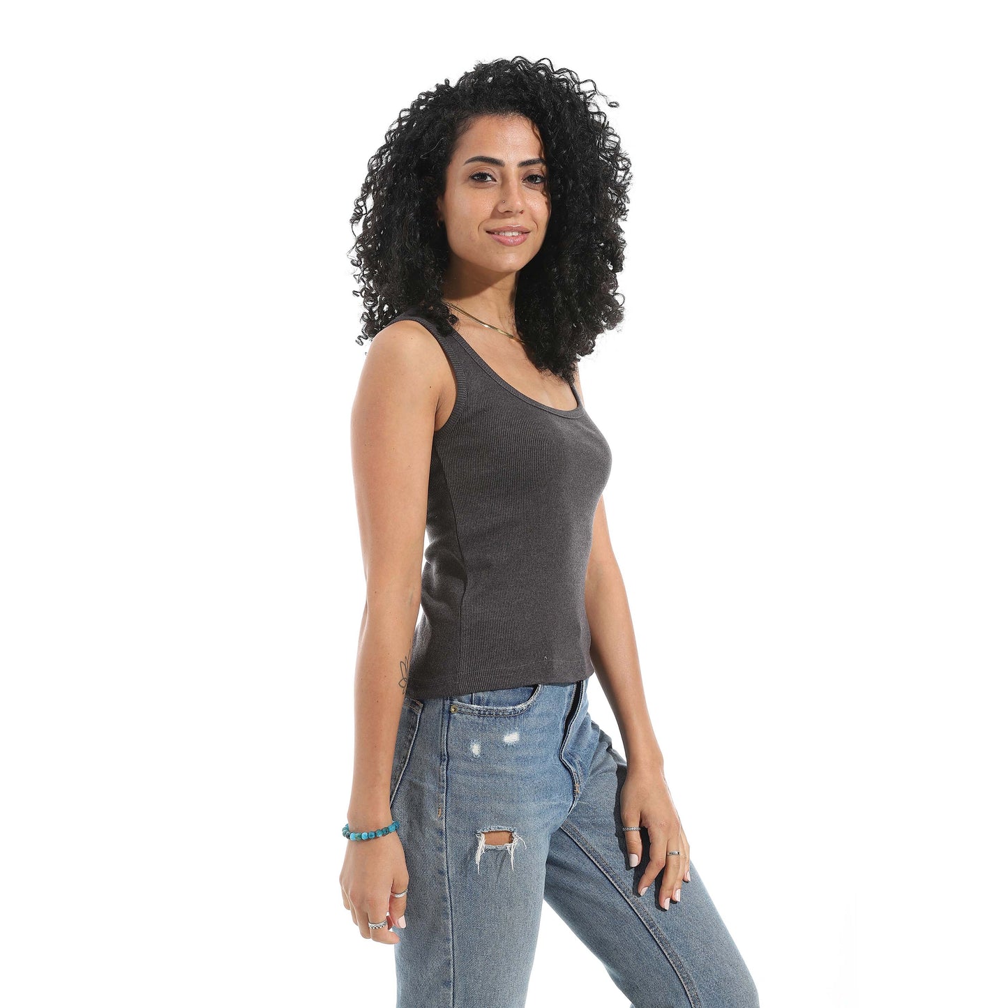 Sleeveless Derby Tank Top