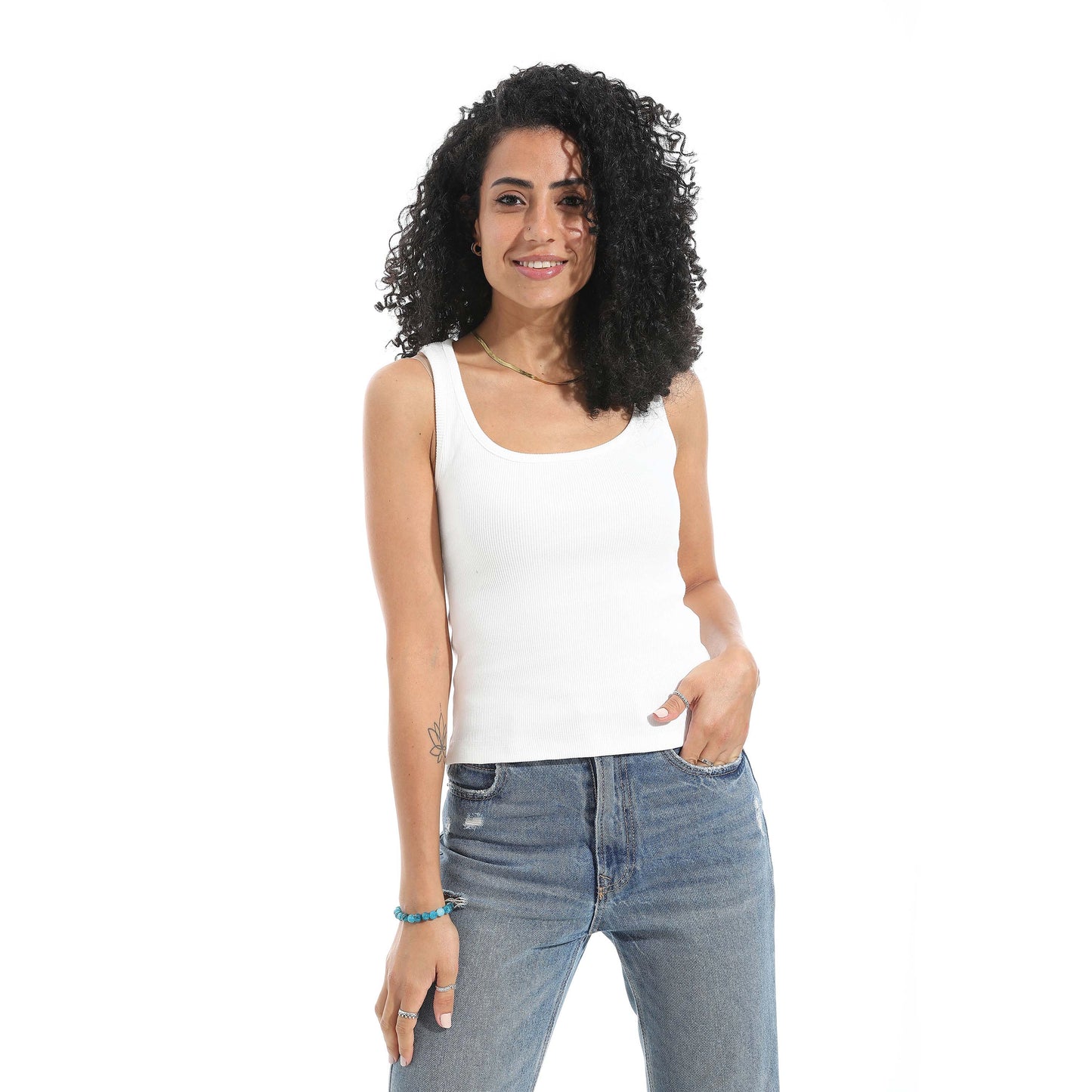 Sleeveless Derby Tank Top