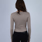 CafÃ© Blush Elegance Long-Sleeve Active Top