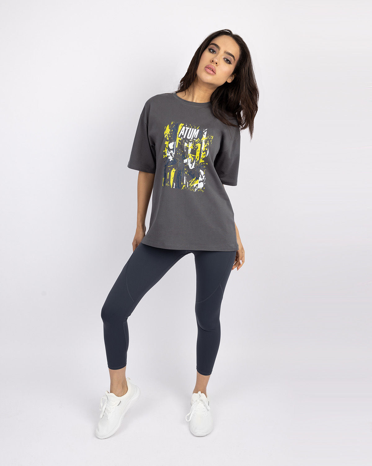 Atum Oversize Printed Short Sleeve Wo T-Shirt