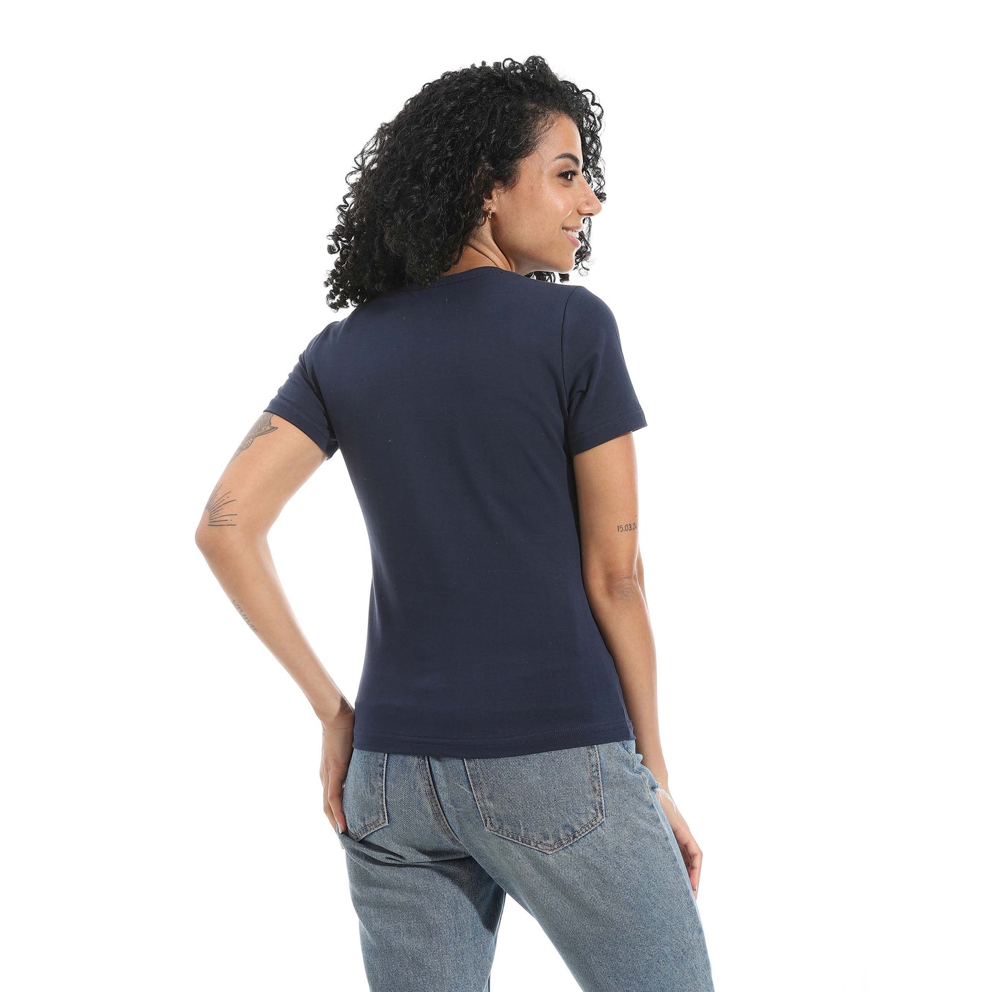 Half Sleeve Wide Neck Top