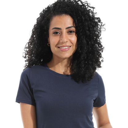 Half Sleeve Wide Neck Top