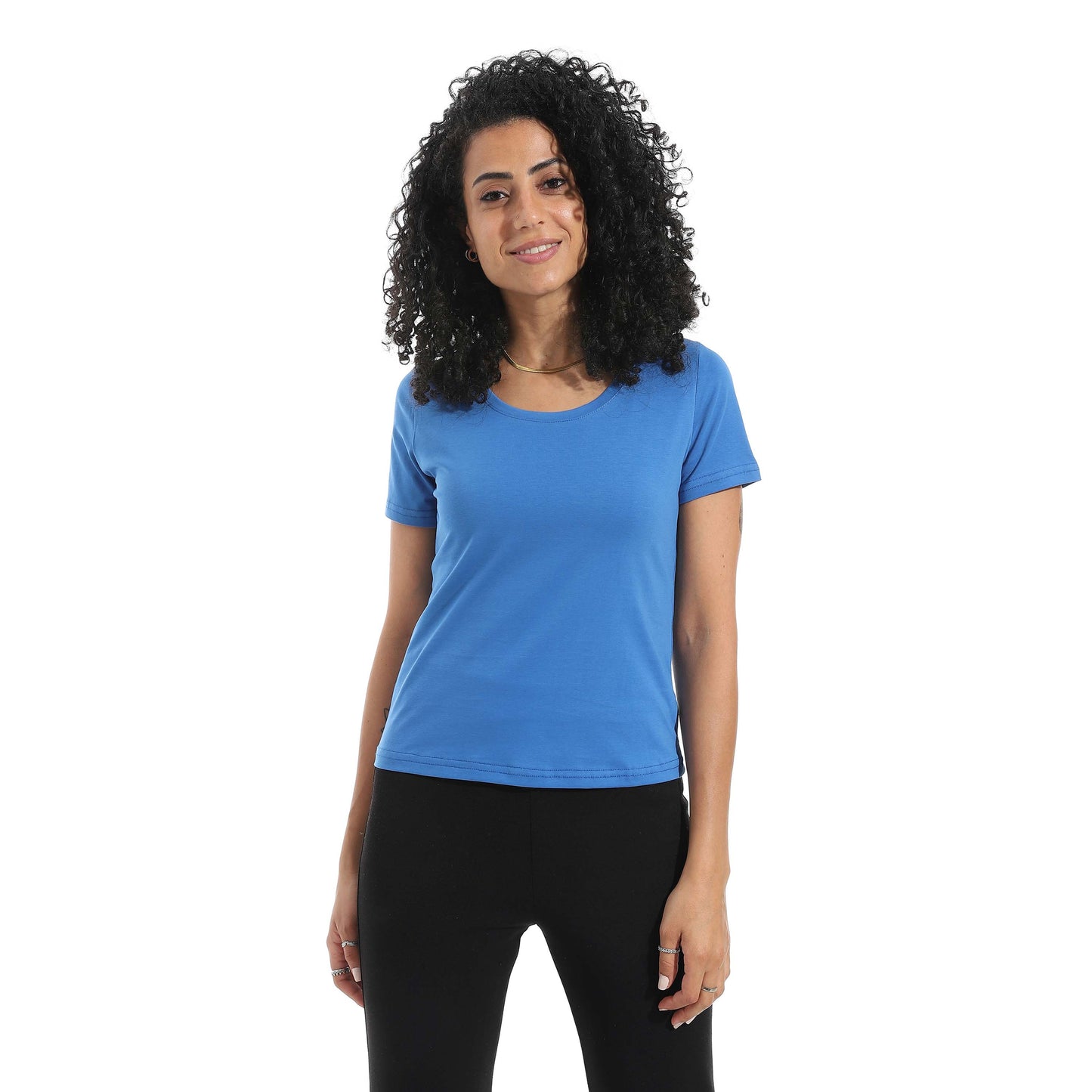 Half Sleeve Wide Neck Top