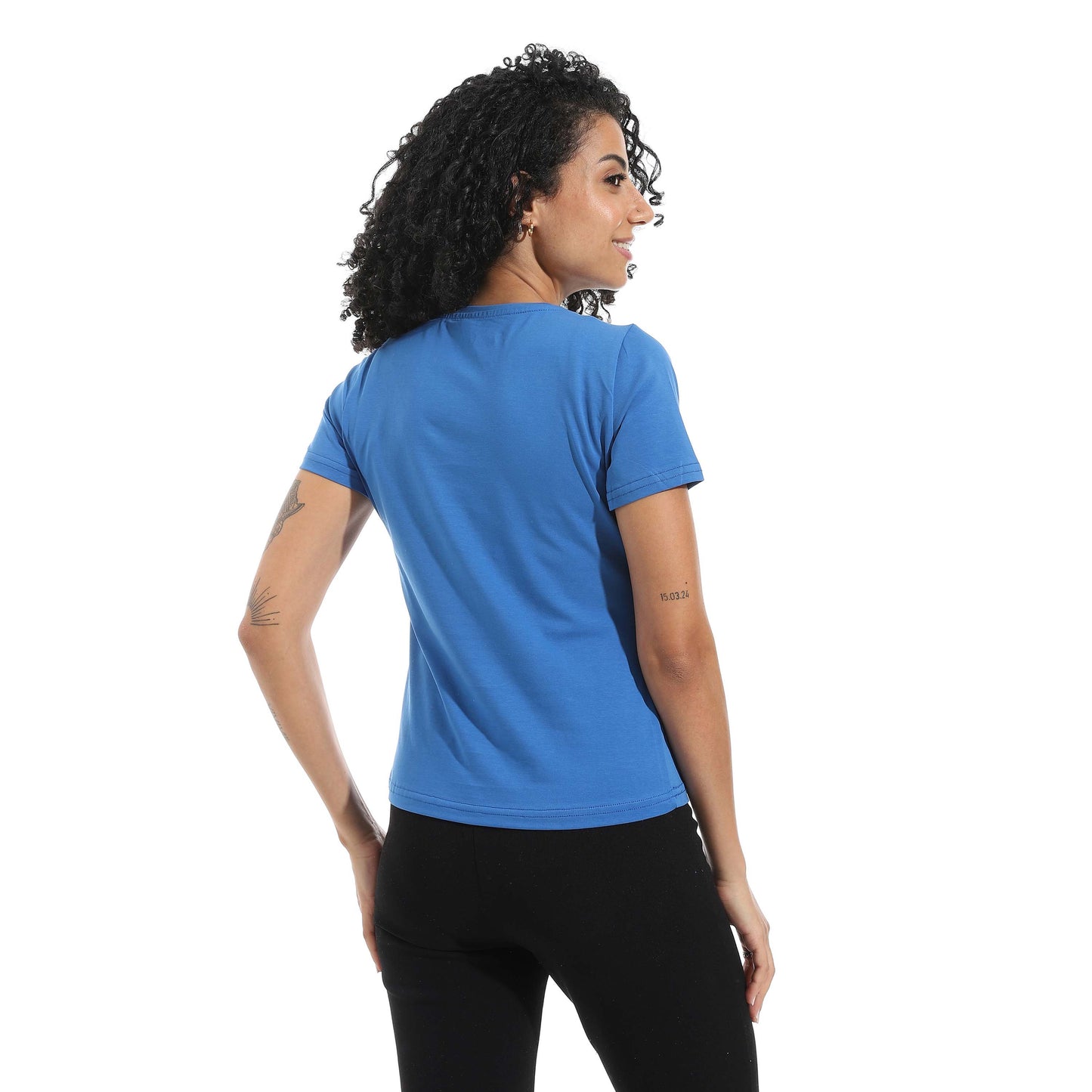 Half Sleeve Wide Neck Top