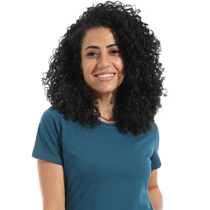 Half Sleeve Crew Neck Top