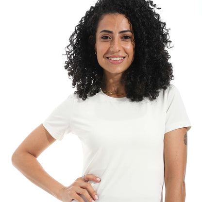 Half Sleeve Crew Neck Top