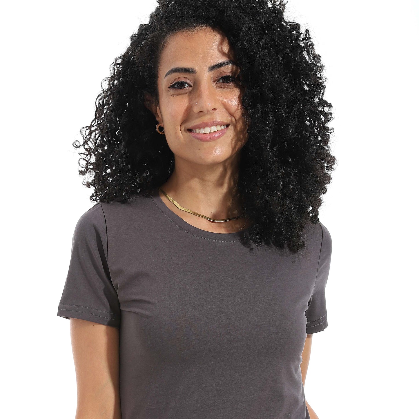 Half Sleeve Crew Neck Top