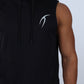 Black Sleeveless Breathable Hoodie