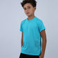 Turquoise Speed Training Sports T-Shirt for Teen Boys