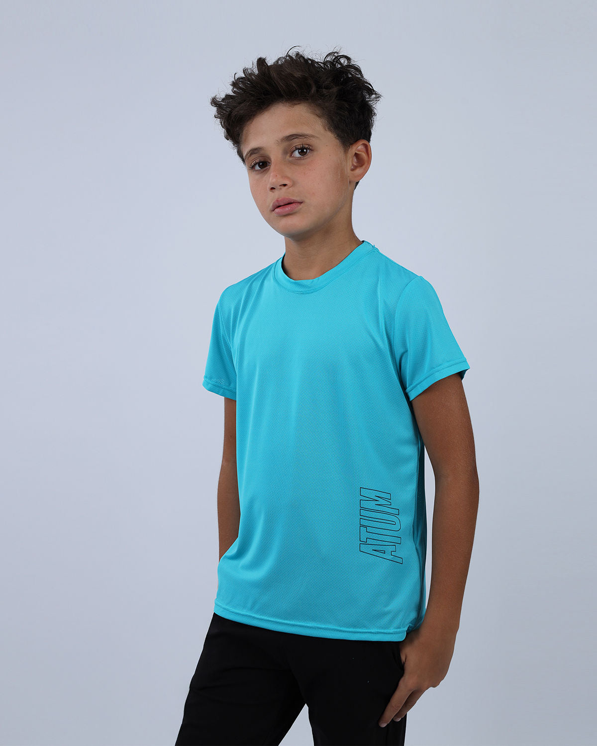 Turquoise Speed Training Sports T-Shirt for Teen Boys