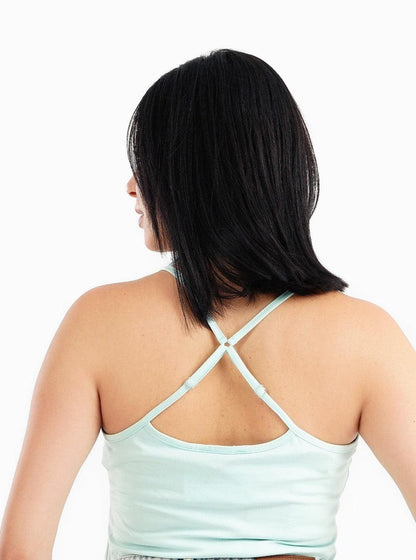 بيجامة بجزء علوي متقاطع من الخلف