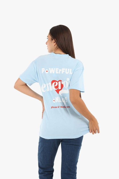 تي شيرت بطبعة خلفية