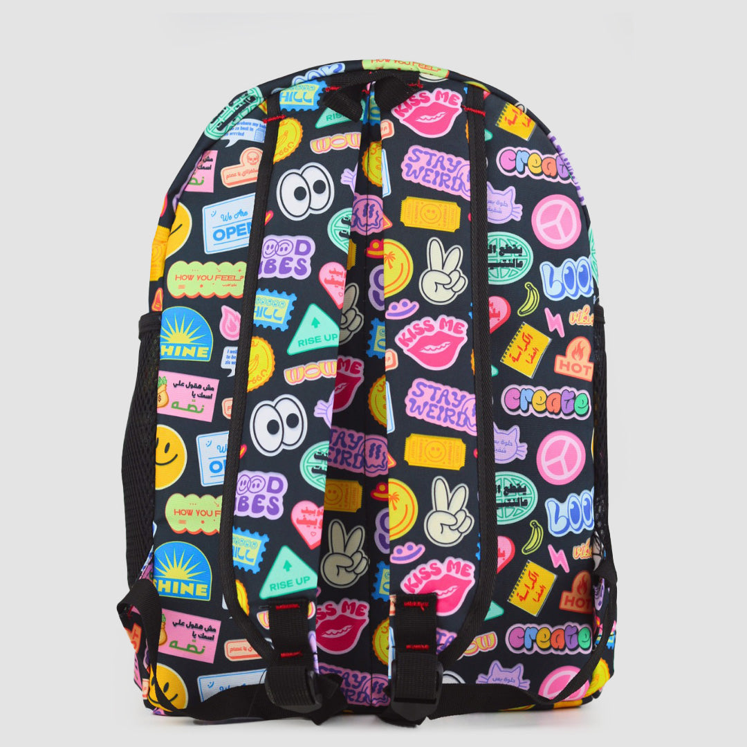 "Gen Z" Printed Laptop Backpack