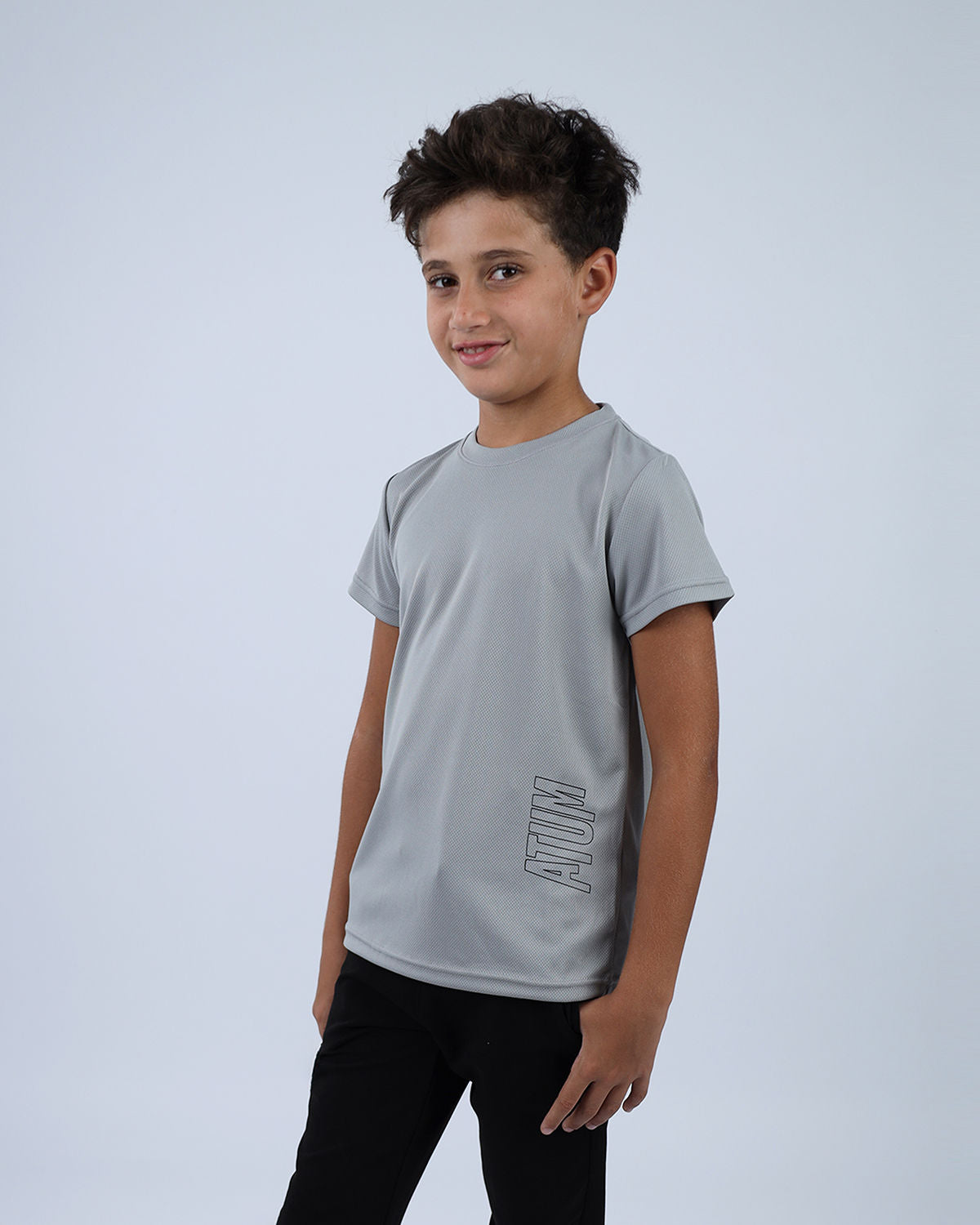 Grey Dri-Fit Boys Basic T-Shirt for Teen Boys