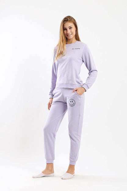 Carina "Be Happy" Printed Pyjama Set