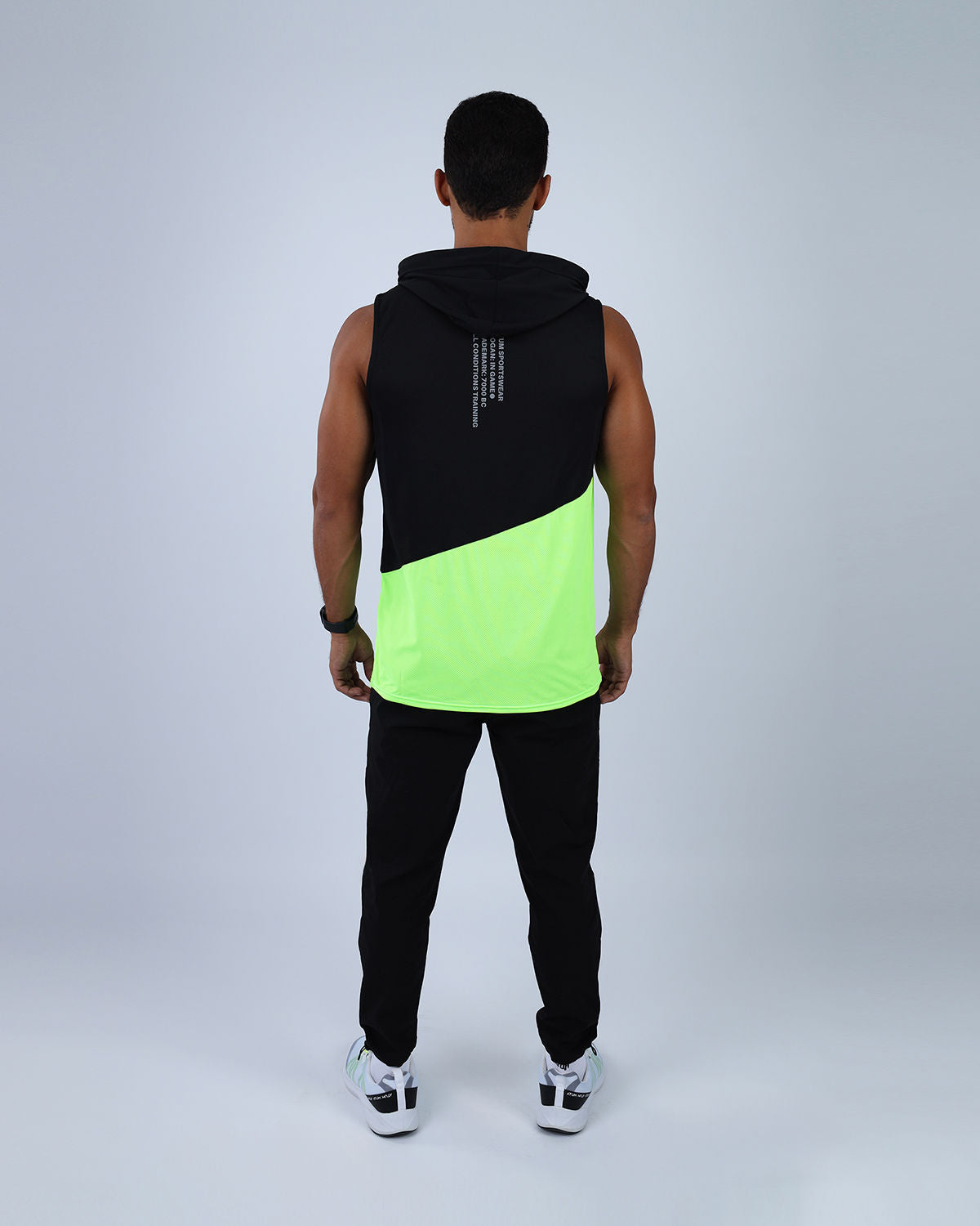 Green Sleeveless Breathable Hoodie