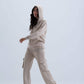 Beige Cargo Lounge Pants