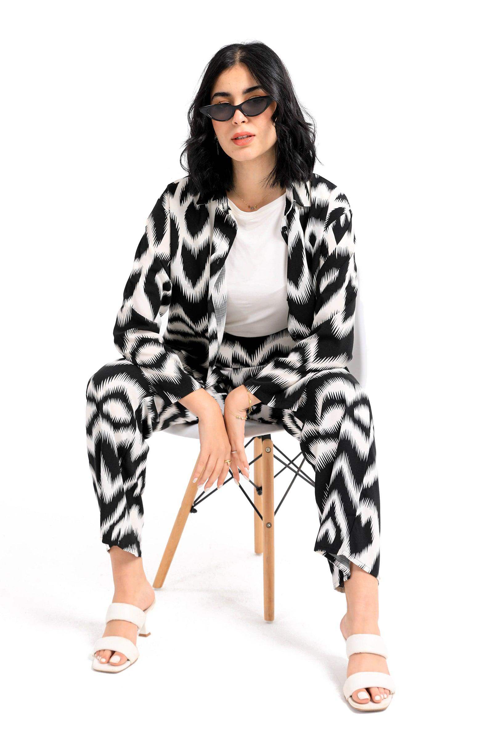 Black & White Patterned Shirt - Carina - ??√É¬¢√¢‚Äö¬¨√¢‚Äû¬¢????????√É∆í√Ç¬±??√É¬Ø√Ç¬ø√Ç¬Ω√É∆í√Ç¬ø??√É‚Ä†√¢‚Ç¨‚Ñ¢?√É∆í√Ç¬ø????