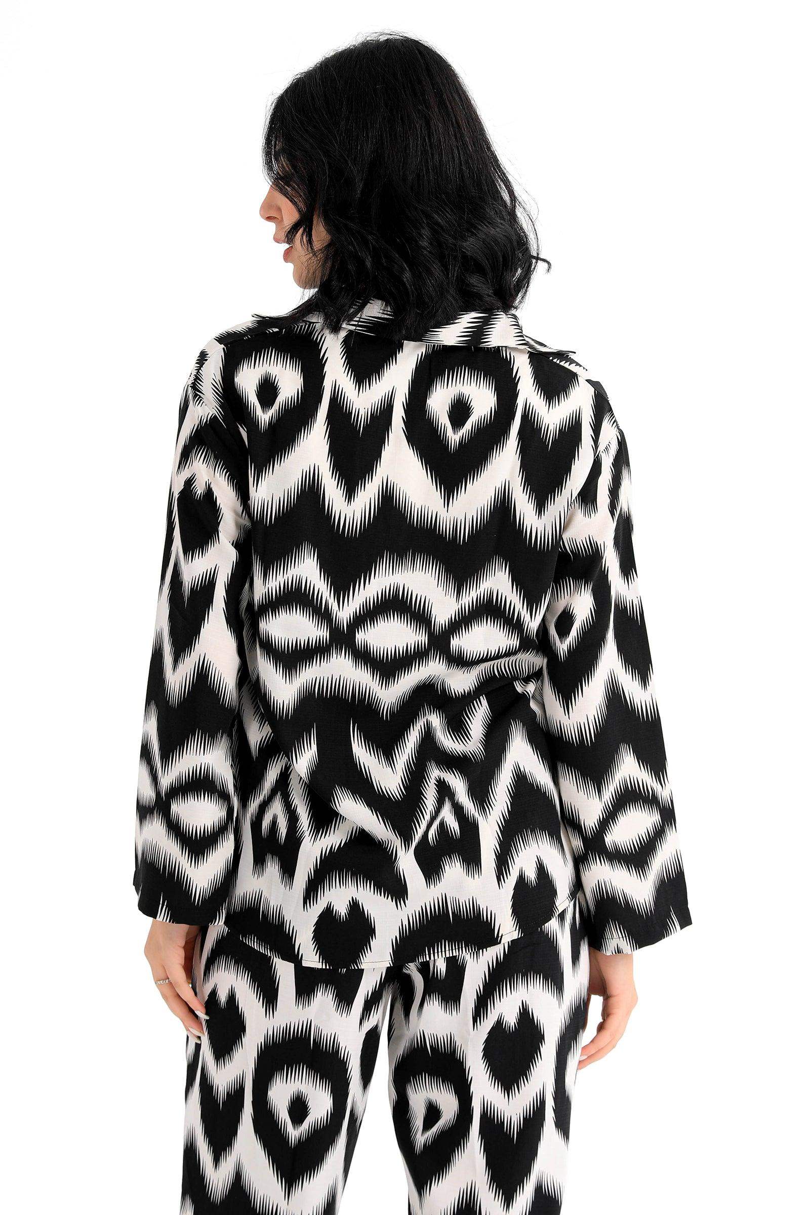 Black & White Patterned Shirt - Carina - ??√É¬¢√¢‚Äö¬¨√¢‚Äû¬¢????????√É∆í√Ç¬±??√É¬Ø√Ç¬ø√Ç¬Ω√É∆í√Ç¬ø??√É‚Ä†√¢‚Ç¨‚Ñ¢?√É∆í√Ç¬ø????