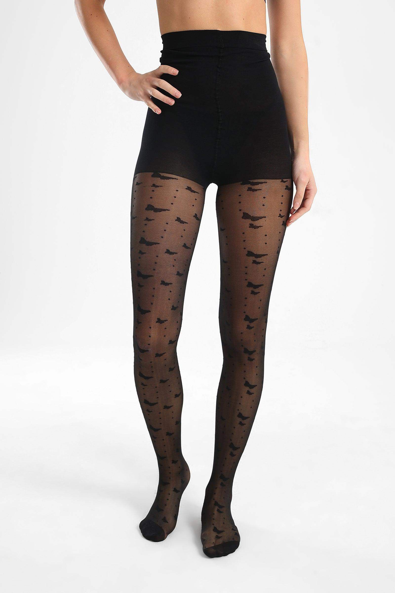 Black Jacquard Pantyhose - Carina - ??Ã¢â‚¬â„¢????????ÃƒÂ±??Ã¯Â¿Â½ÃƒÂ¿??Ã†â€™?ÃƒÂ¿????
