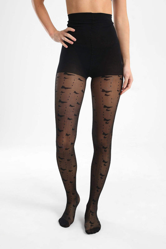 Black Jacquard Pantyhose - Carina - ??Ã¢â‚¬â„¢????????ÃƒÂ±??Ã¯Â¿Â½ÃƒÂ¿??Ã†â€™?ÃƒÂ¿????