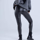 Carina Black Leather Leggings