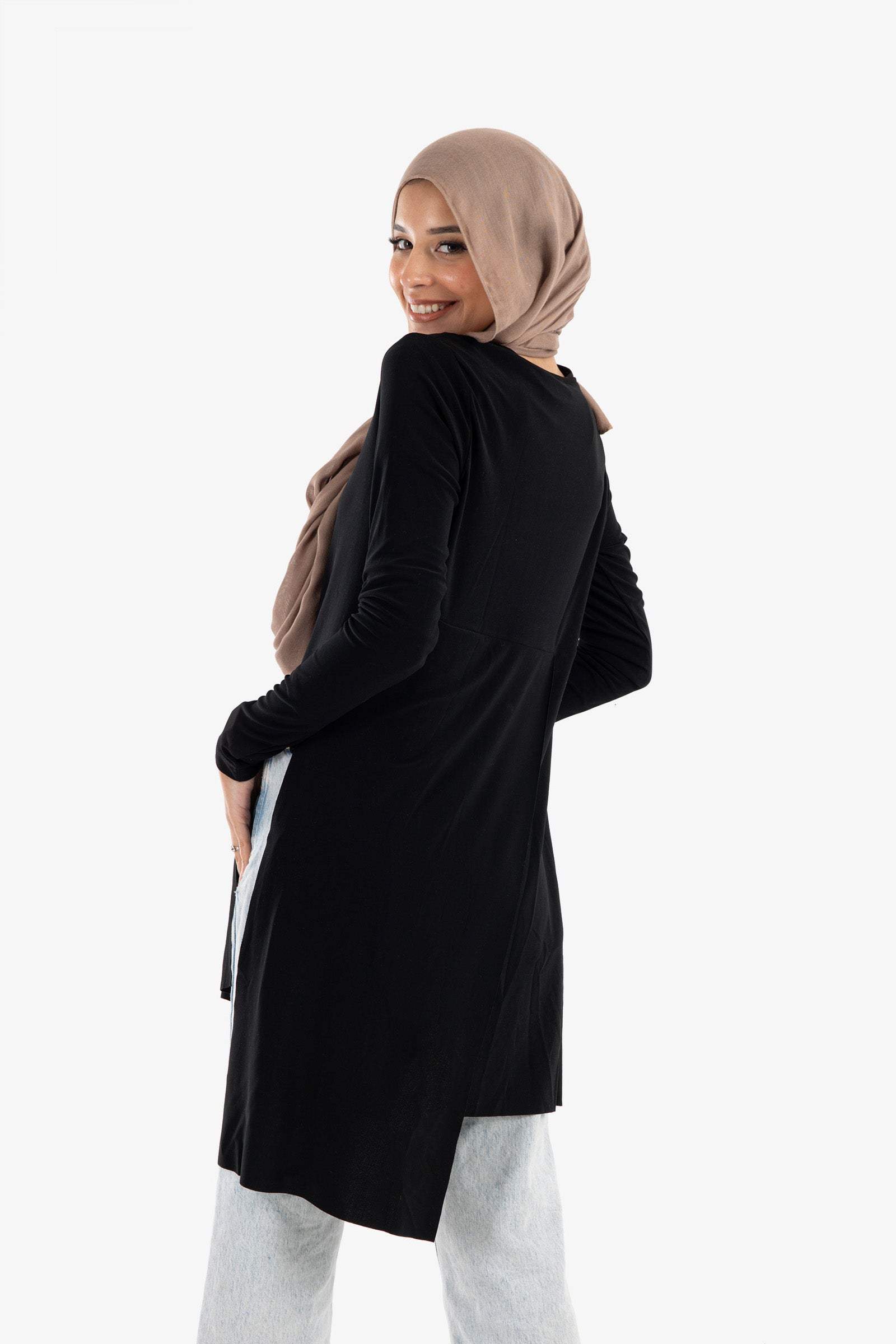 Black Voile Blouse with Slits - Carina - ??√É¬¢√¢‚Äö¬¨√¢‚Äû¬¢????????√É∆í√Ç¬±??√É¬Ø√Ç¬ø√Ç¬Ω√É∆í√Ç¬ø??√É‚Ä†√¢‚Ç¨‚Ñ¢?√É∆í√Ç¬ø????
