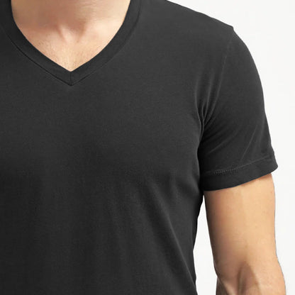 Cotton V-Neck Basic T-Shirt