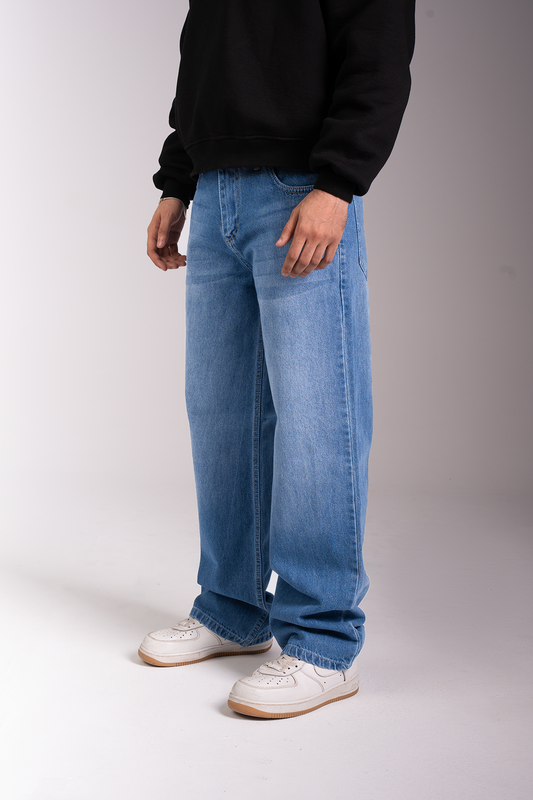 Wide Leg Jeans, Blue
