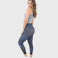 ATUM| Yoga Printed Women's Leggings - Navy