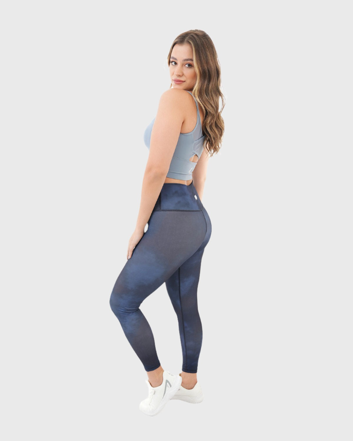 ATUM| Yoga Printed Women's Leggings - Navy