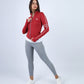 Red Athleisure Inspire Zip Jacket