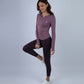 Purple Blush Elegance Long-Sleeve Active Top