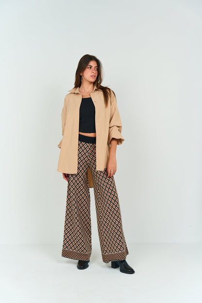 بنطلون محبوك بنمط أرجيل