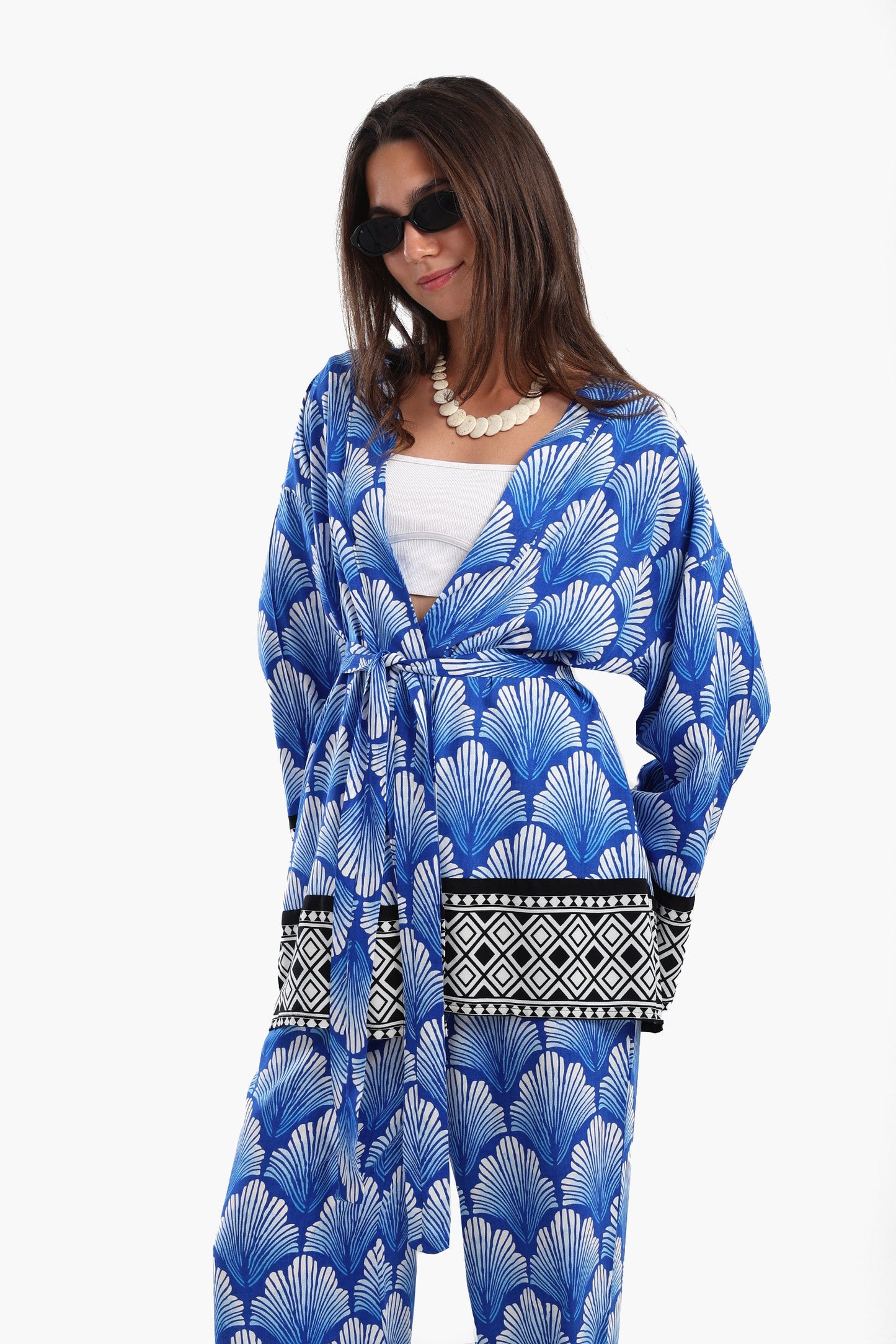 Shell Printed Kimono