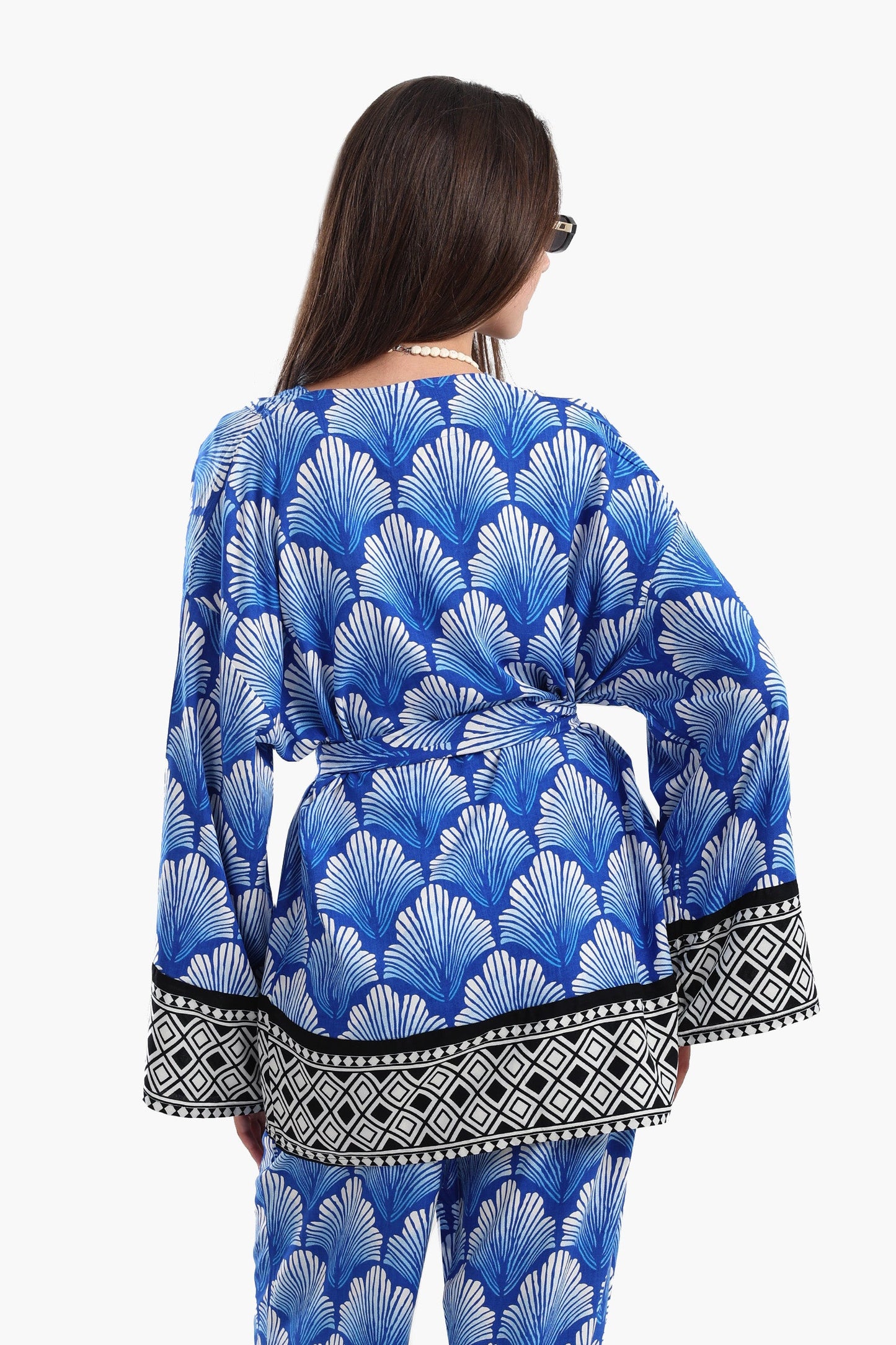 Shell Printed Kimono