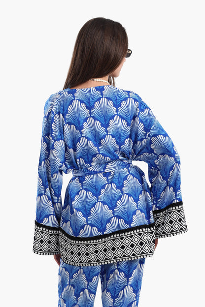 Shell Printed Kimono