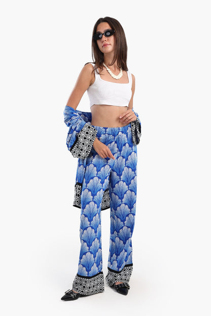 بنطال مطبوع عليه صدفة