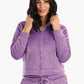 Carina Purple Ribbed Velvet Pyjama Set